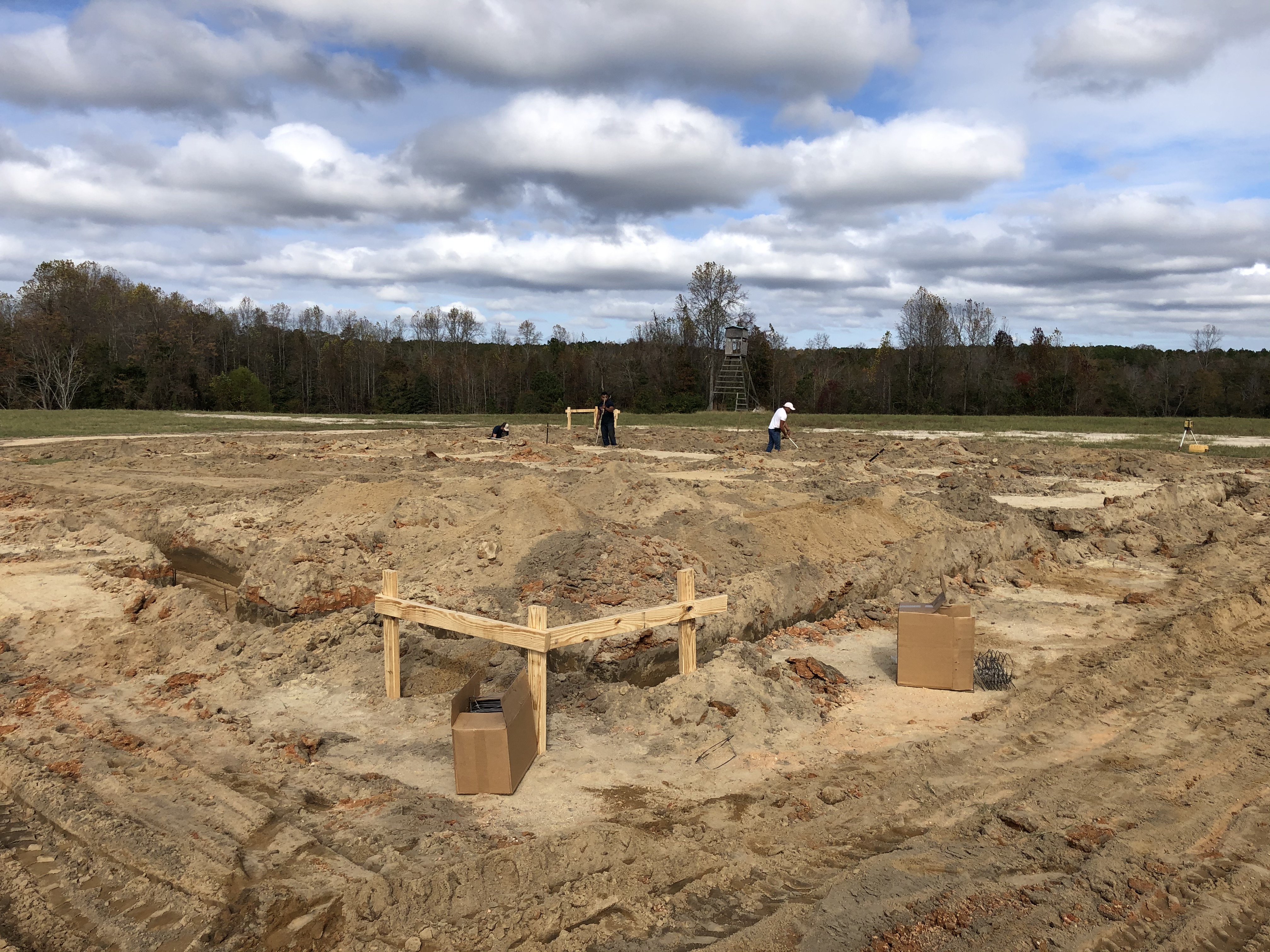 rafter b new footings under construction