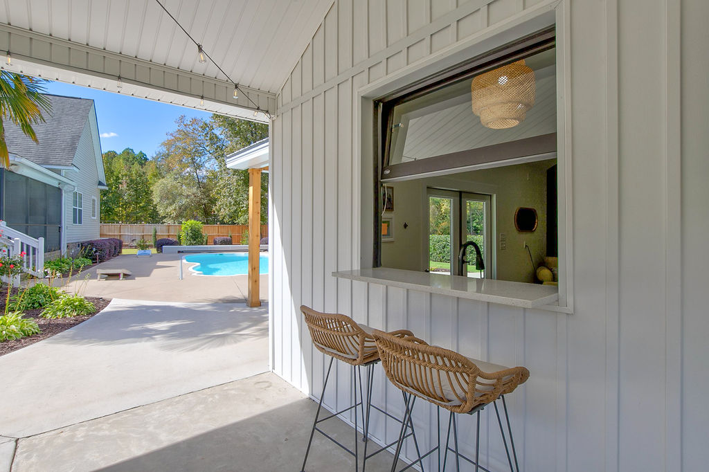 Custom pool house  - Rafter B