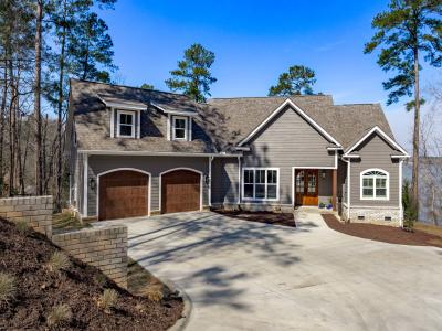 Exterior of lakefront home