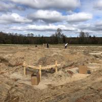 rafter b new footings under construction