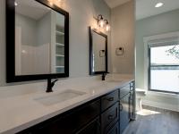 Bathroom with double vanity