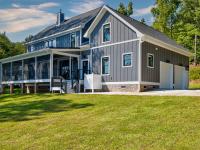 Exterior of Rafter B custom lakeside home
