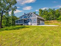 Exterior of Rafter B custom lakeside home