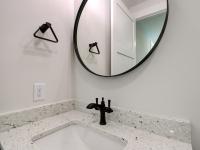 Close up of bathroom sink