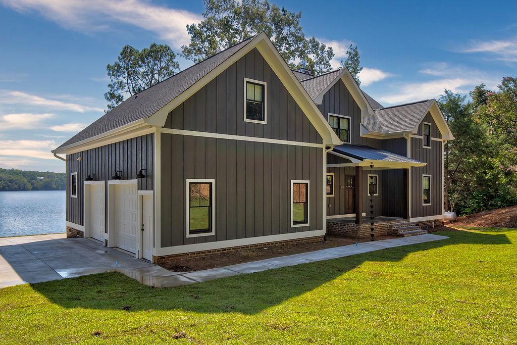Exterior Front Rafter B Custom Lakeside Home
