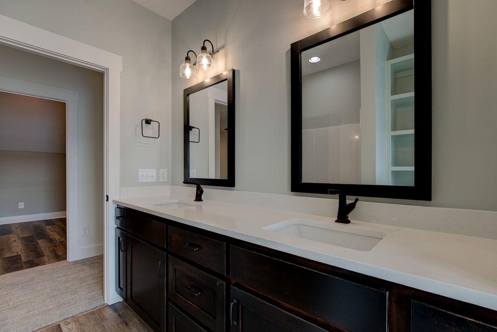 Bathroom with double vanity