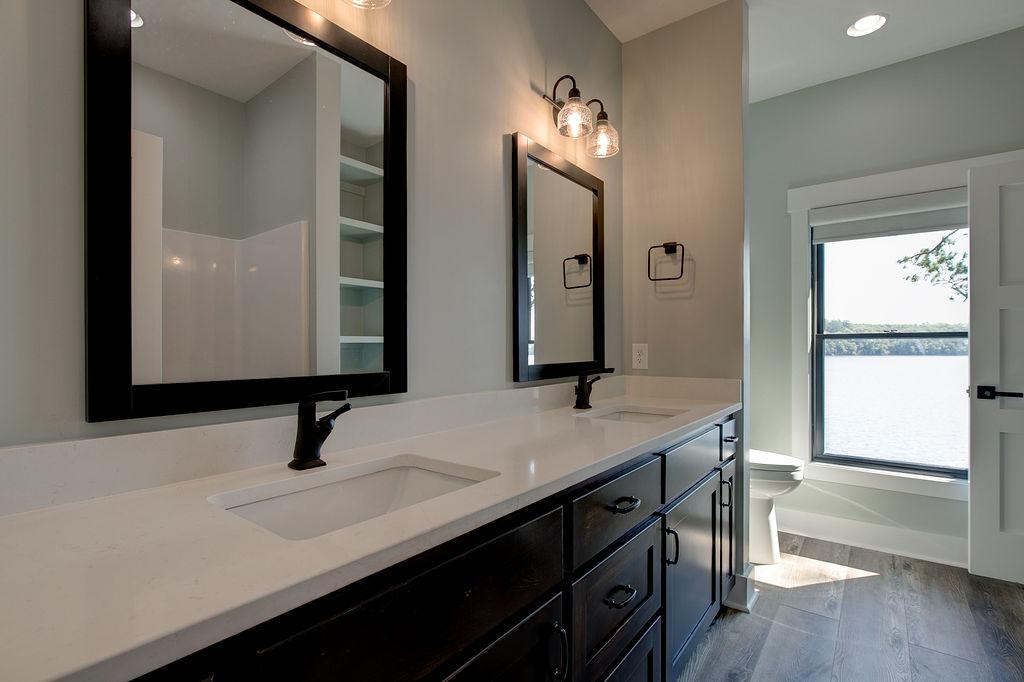 Bathroom with double vanity