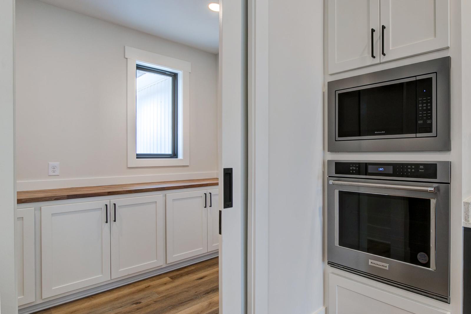 White cabinets in Rafter B Custom Kitchen