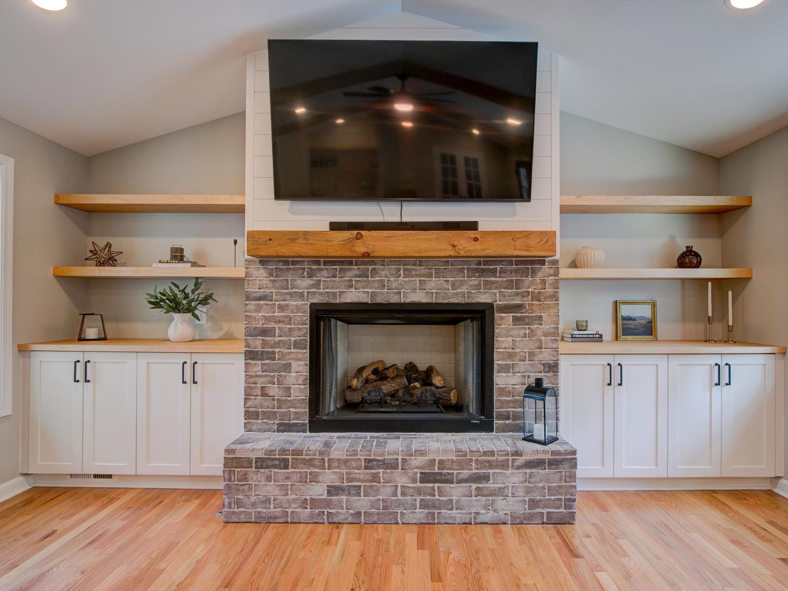 Fireplace - Rafter B Construction