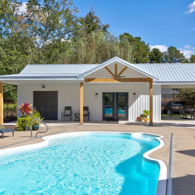 Custom pool house - Rafter B